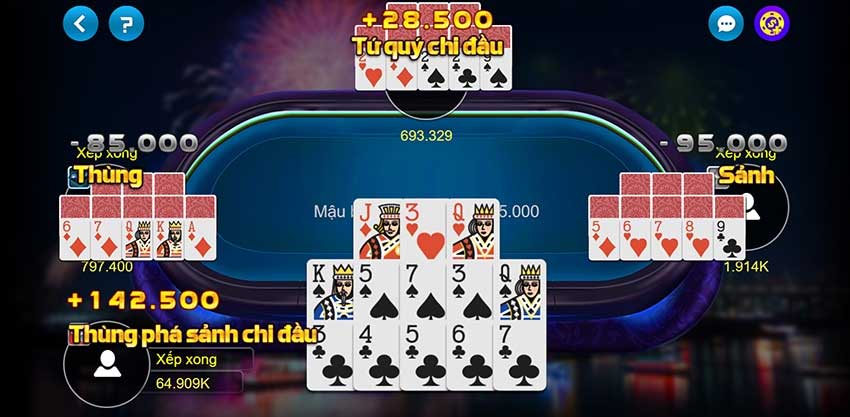 Hướng dẫn chơi game bài mậu binh